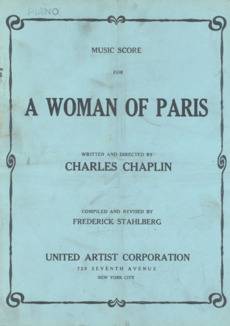 spartito di A Woman of Paris